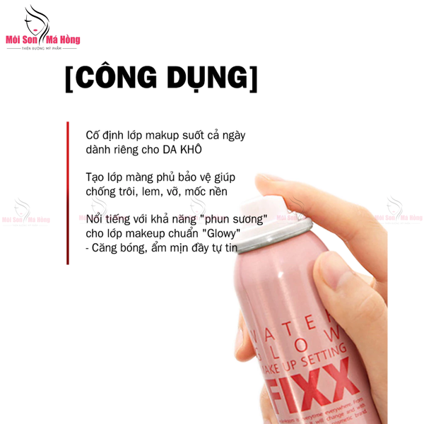Xịt Khóa Makeup Toàn Diện Fixx So Natural