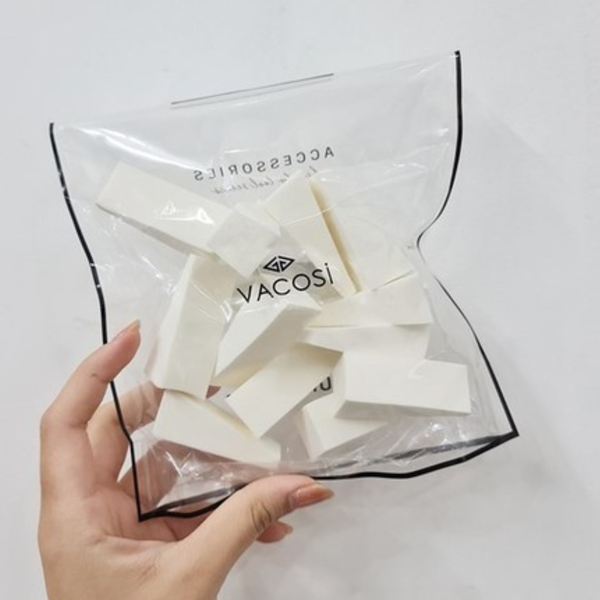 Bông Phấn Ướt Tam Giác Vacosi Pro PU01 (Bịch 12 Miếng)