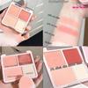 Phấn Má Và Phấn Bắt Sáng 4 Ô Judydoll Blush & Highlight Palette 9g ( Tặng bông phấn )