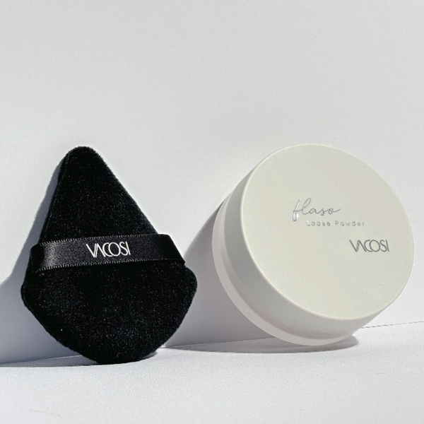 Bông Phấn Khô Tam Giác Đen Vacosi Angled Black Puff (Túi 1 Cái) #BP52