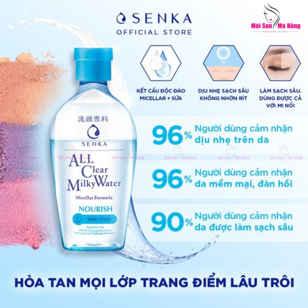 Nước Sữa Tẩy Trang Senka 2 Lớp Sạch Sâu & Dịu Mát 230ml