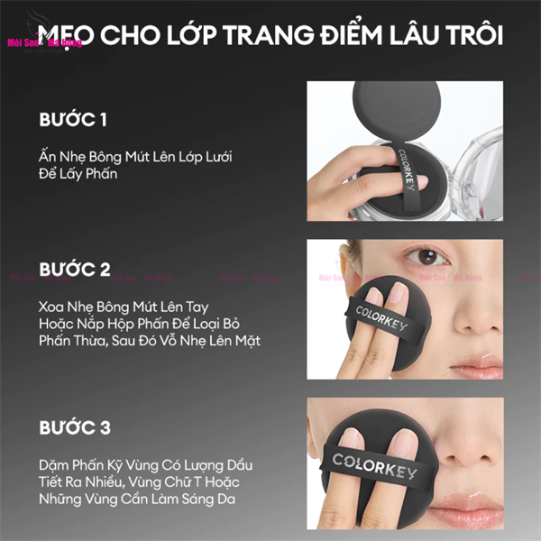 Phấn Phủ Bột Kiềm Dầu Colorkey 8gr - #C02 Màu Hồng