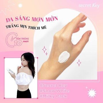 Kem Tắm Snow White Secret Key Dưỡng Sáng Da Mặt Và Cơ Thể 200g