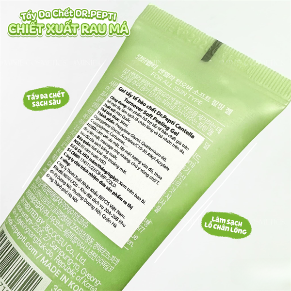 Gel Tẩy Tế Bào Chết Dr.Pepti+ Centella Turnover Soft Peeling Gel 30ml