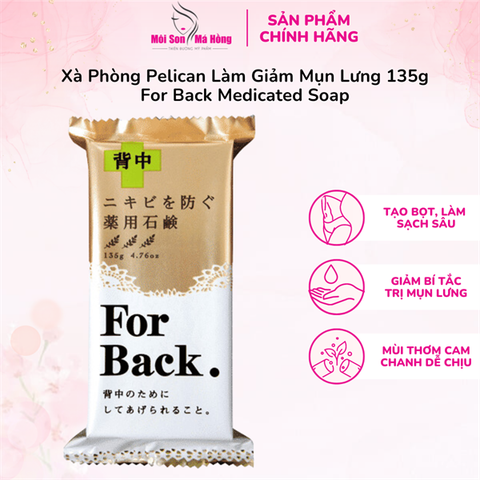 Xà Phòng Pelican Làm Giảm Mụn Lưng 135g For Back Medicated Soap