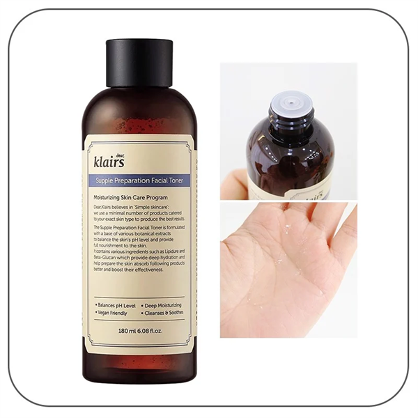 Nước Hoa Hồng Klairs Supple Preparation Facial Toner Có Mùi 180ml