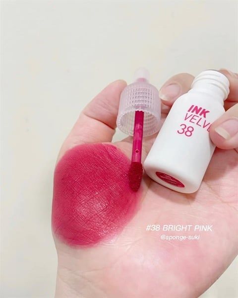 Son Kem Hiệu Ứng Nhung Mịn Peripera Ink Velvet 38 Bright Pink