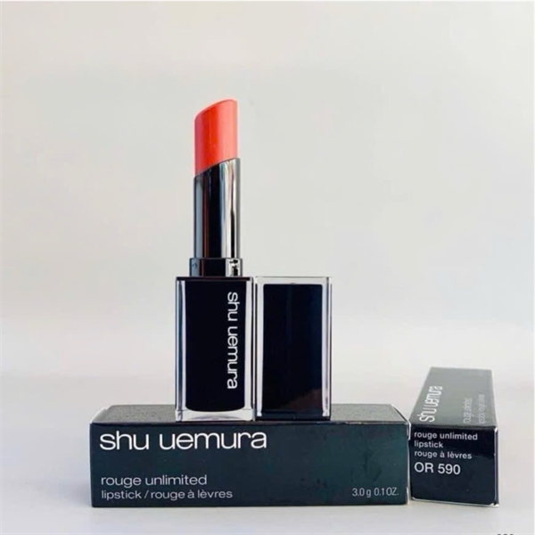 Son Thỏi Shu Uemura Unlimited Matte KM OR 590 (Cam Đỏ Trầm)