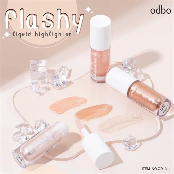 Nhũ Bắt Sáng Odbo Flashy Liquid Highlighter 4g OD1311 #03 Snow Kiss