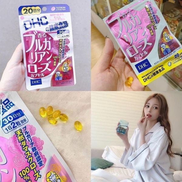 Viên uống hoa hồng DHC làm thơm cơ thể 20 ngày 40v
