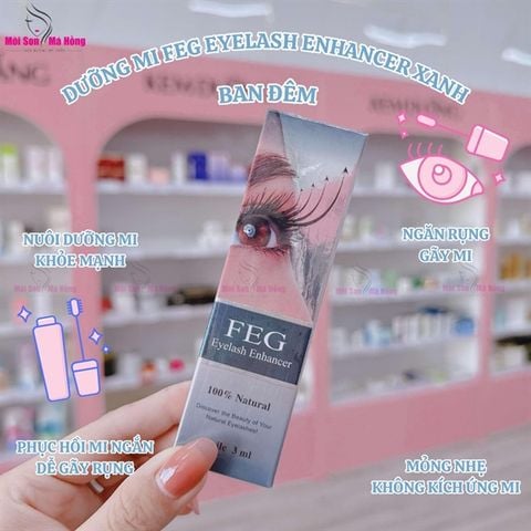 Tinh chất dưỡng dài mi ban đêm FEG Eyelash Enhancer 3ml - Màu Xanh
