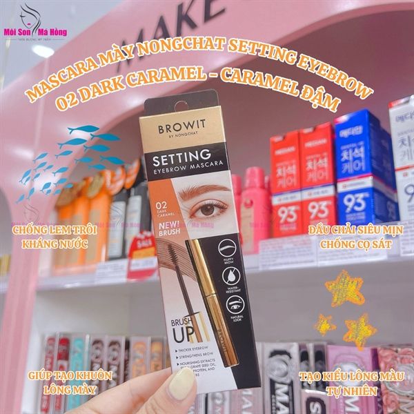 Mascara Lông Mày Nongchat Setting Eyebrow #02 Dark Caramel
