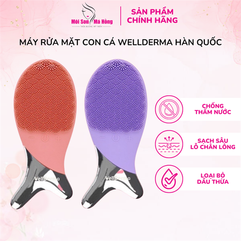 Máy Rửa Mặt Wellderma Đỏ