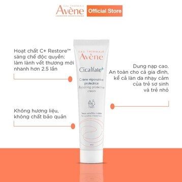 Kem Dưỡng Avene Cicalfate Repair Phục Hồi Da 5ml/ 15ml/ 40ml/ 100ml