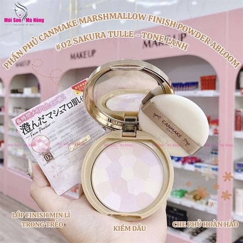 Phấn Canmake Marshmallow Finish Powder Abloom #02 - 25g