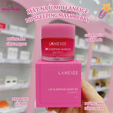 Mặt nạ ngủ dành cho môi Laneige Lip Sleeping Mask hương Berry 20g