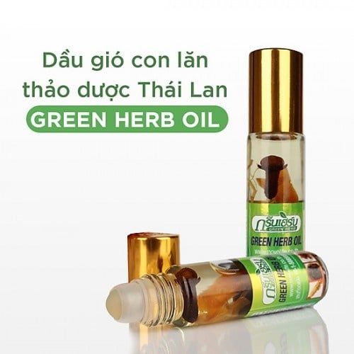 Dầu Lăn Thảo Dược Nhân Sâm Green Herb Oil Thái Lan 8ml