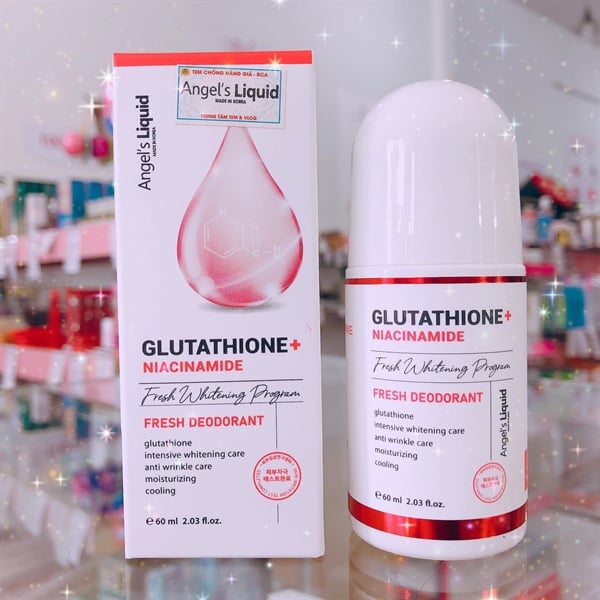 glutathione niacinamide fresh deodorant Angel's Liquid Glutathione + Niacinamide Arbutin Cooling Fresh Deodorant