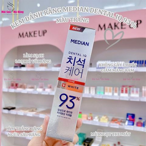 (CÔNG TY) Kem đánh trắng răng Dental IQ Median White 120g