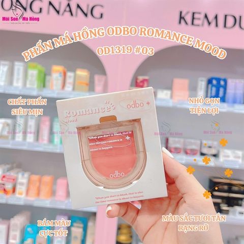 Phấn má hồng ODBO Romance Mood OD1319 NO.03