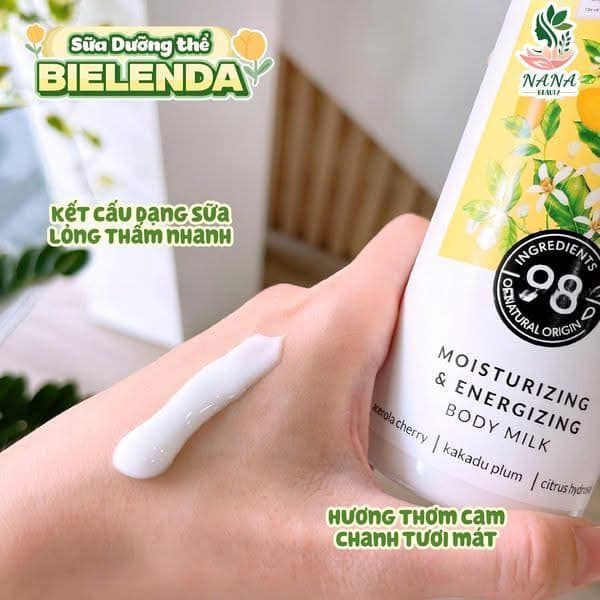 Sữa Dưỡng Thể Bielenda Vitamin C Cấp Ẩm Sáng Da 400ml Bio Vitamin C Moisturizing And Toning Body Milk