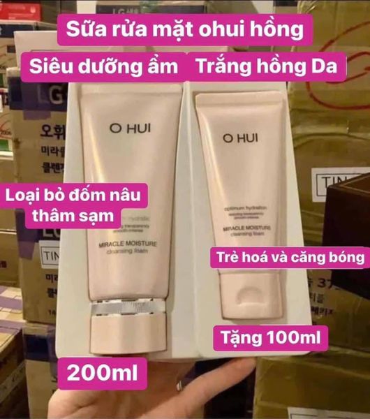 Sữa Rửa Mặt Ohui Miracle Moisture Cleansing Foam