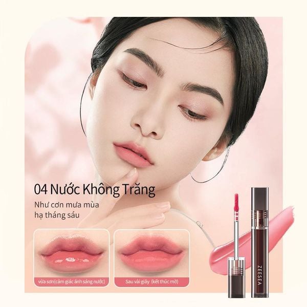 Son Kem Lì ZEESEA Mousse Lip Glaze Màu Nhung Lì Mịn 1,8g