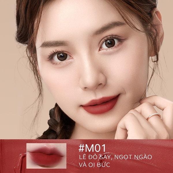 Son Kem Lì ZEESEA Mousse Lip Glaze Màu Nhung Lì Mịn 1,8g