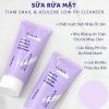 Sữa Rửa Mặt Tia'm Ốc Sên Làm Dịu & Phục Hồi Da 200ml Snail & Azulene Low pH Cleanser
