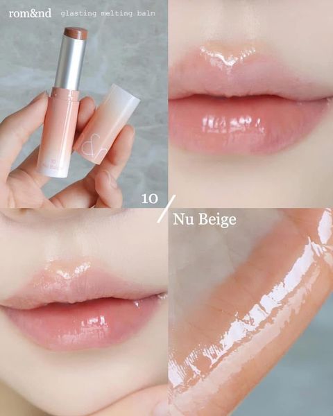 Son Dưỡng Dạng Thỏi Có Màu Thuần Chay Dưỡng Ẩm Mềm Môi Romand Glasting Melting Balm 3.5g