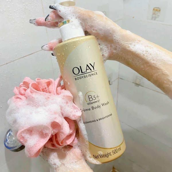 [BẢN THÁI] Sữa Tắm Trắng Da Olay Body Science Vitamin C + B3 Creme Body Wash 500g