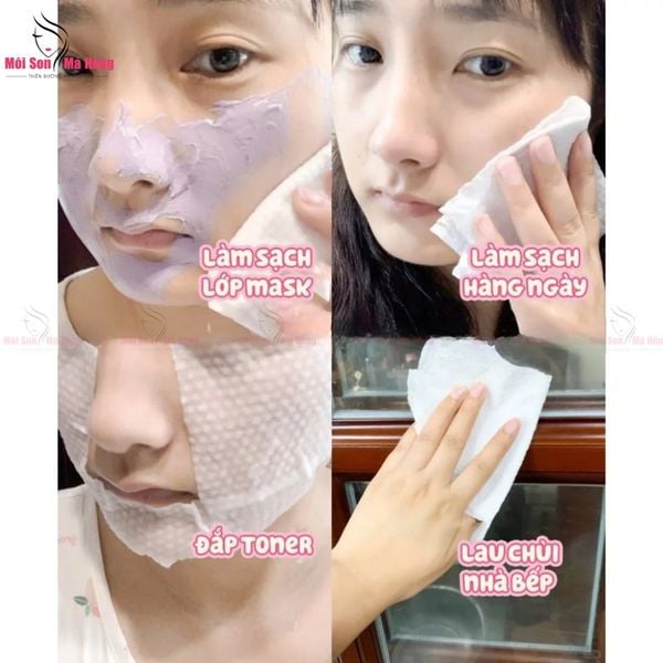 Khăn Mặt Đa Năng Befou 80 miếng - Gói Cuộn