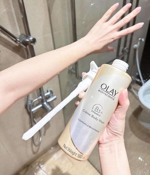[BẢN THÁI] Sữa Tắm Trắng Da Olay Body Science Vitamin C + B3 Creme Body Wash 500g