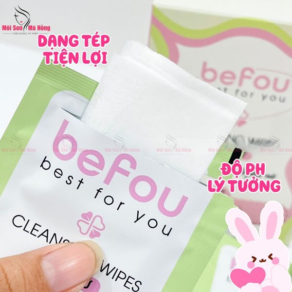 Khăn Ướt Vệ Sinh Cho Nữ Befou Cleansing Wipes For Women 20 tờ