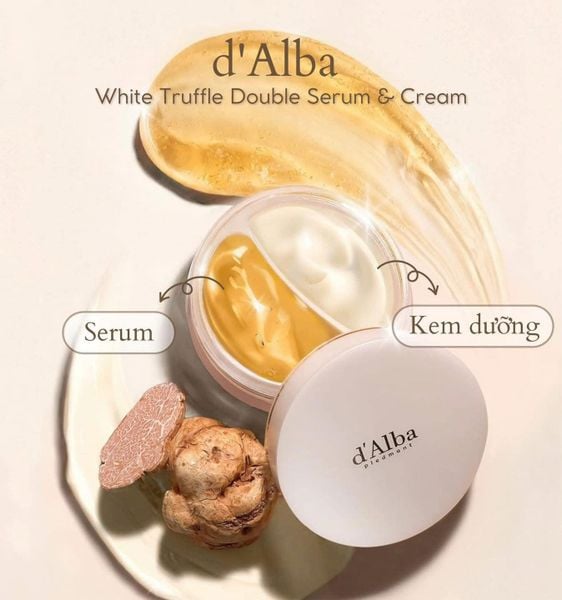 Kem Dưỡng 2 Ngăn, Chống Lão Hóa d'Alba White Truffle All In One Double Cream 70g (MẪU MỚI)