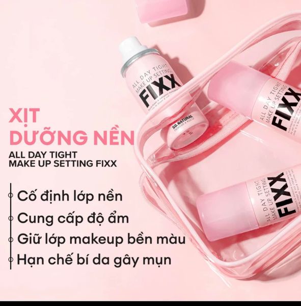 (CÔNG TY) Xịt Khóa Nền Dành Cho Mọi Loại Da So Natural All Day Tight Make Up Setting Fixx 35ml/ 75ml