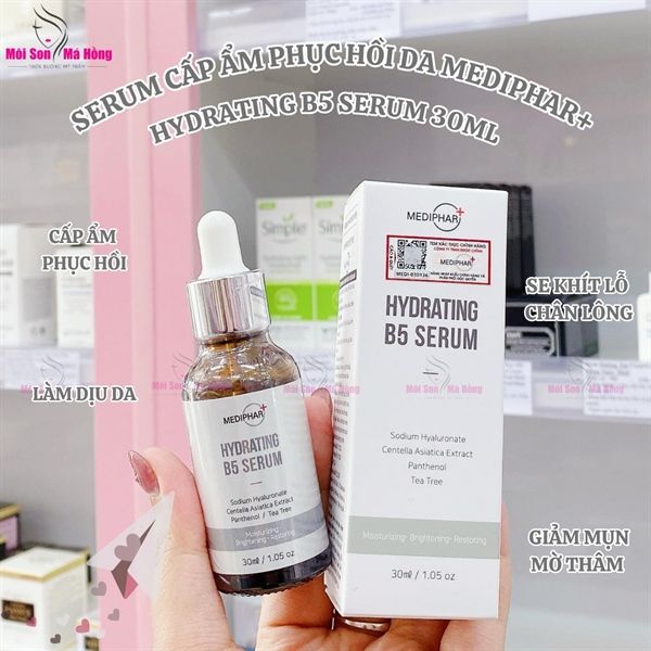 Tinh Chất Cấp Ẩm, Phục Hồi Mediphar+ Hydrating B5 Serum 30ml
