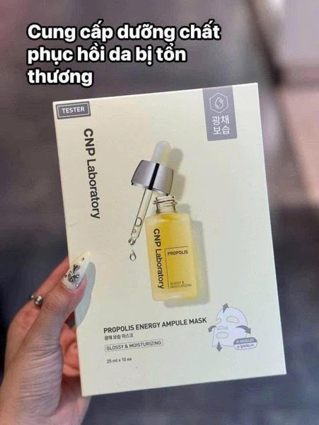 Mặt Nạ Dưỡng Da Cấp Ẩm, Trẻ Hoá Và Tăng Cường Độ Đàn Hồi CNP Laboratory Propolis Energy Ampule 25ml ( màu vàng)