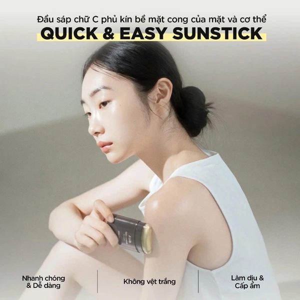 Sáp Chống Nắng, Thanh Lăn Chống Nắng Dịu Da, Dưỡng Ẩm, Không Mùi, Mỏng Nhẹ  Không Nâng Tone Abib Quick Sunstick PROTECTION BAR SPF50+ PA++++ 22g