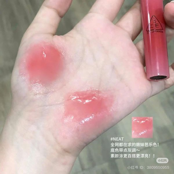 Son Bóng 3CE Drop Glow Gel - Neat - Màu ổi đỏ ngọt