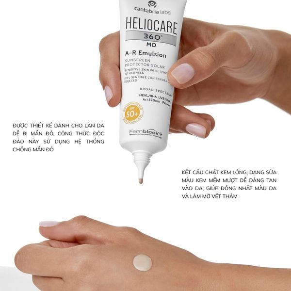 Kem Chống Nắng Heliocare 360 MD A-R Emulsion SPF50+ 50ml