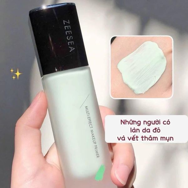 Kem Lót Trang Điểm Kiềm Dầu, Nâng Tông Tự Nhiên, Che Khuyết Điểm, Làm Mịn Da Zeesea Multi-Effect Makeup Primer A02 Green (Màu xanh lá)
