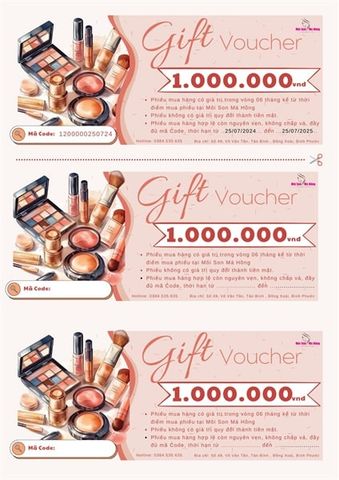 Phiếu Mua hàng 1.000.000 VNĐ