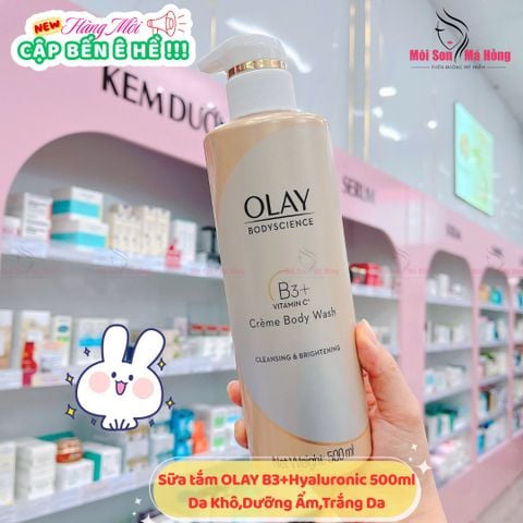 [BẢN THÁI] Sữa Tắm Trắng Da Olay Body Science Vitamin C + B3 Creme Body Wash 500g