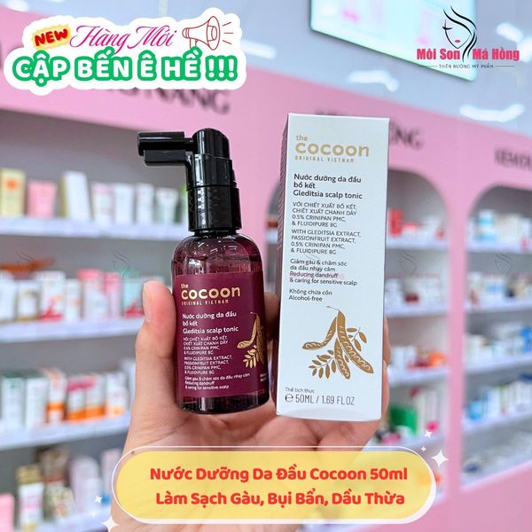 Nước Dưỡng Tóc Cocoon Bồ Kết Giảm Gàu Cho Da Đầu Nhạy Cảm 50ml/ 140ml