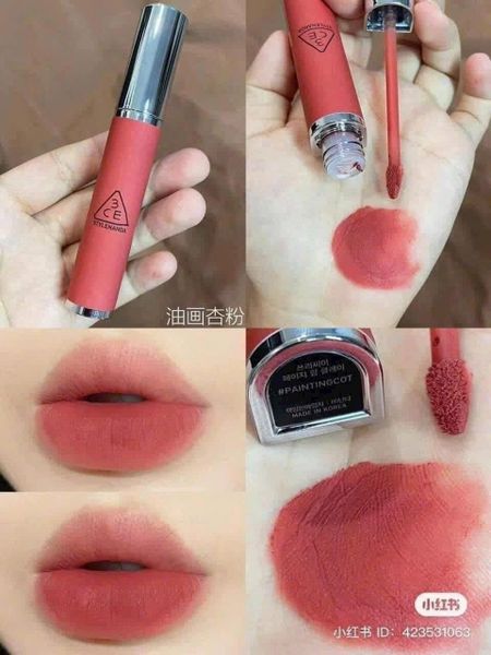 Son kem lì 3CE Hazy Lip Clay - Paintingcot Đỏ Hồng Đất