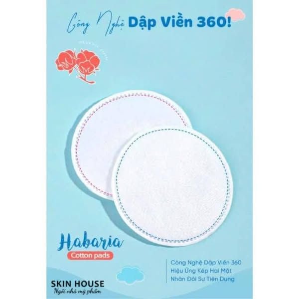 Bông Tẩy Trang Habaria Cotton Pads 120 Miếng
