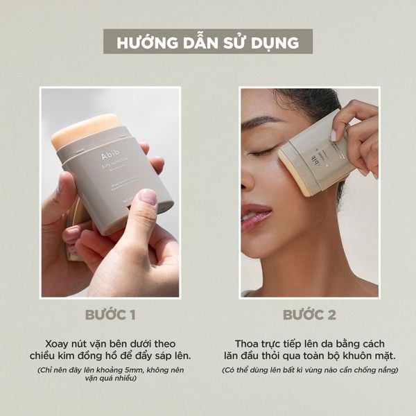 Sáp Chống Nắng Thanh Lăn Chống Nắng Cho Da Dầu Abib Airy Sunstick SMOOTHING BAR SPF50+ PA++++ 23g