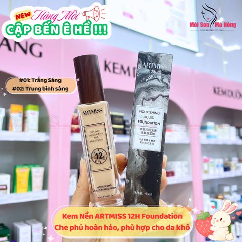 Artmiss Kem nền 12h Illuninating Moist Liquid Foundation 40ml