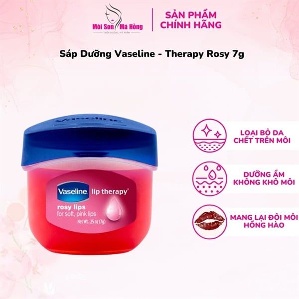 Sáp Dưỡng Môi Vaseline Hồng Xinh 7g